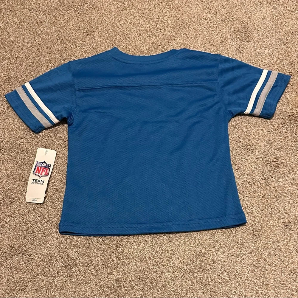NFL Detroit Lions Kids Royal Blue Jersey Tee - Picture 3 of 3